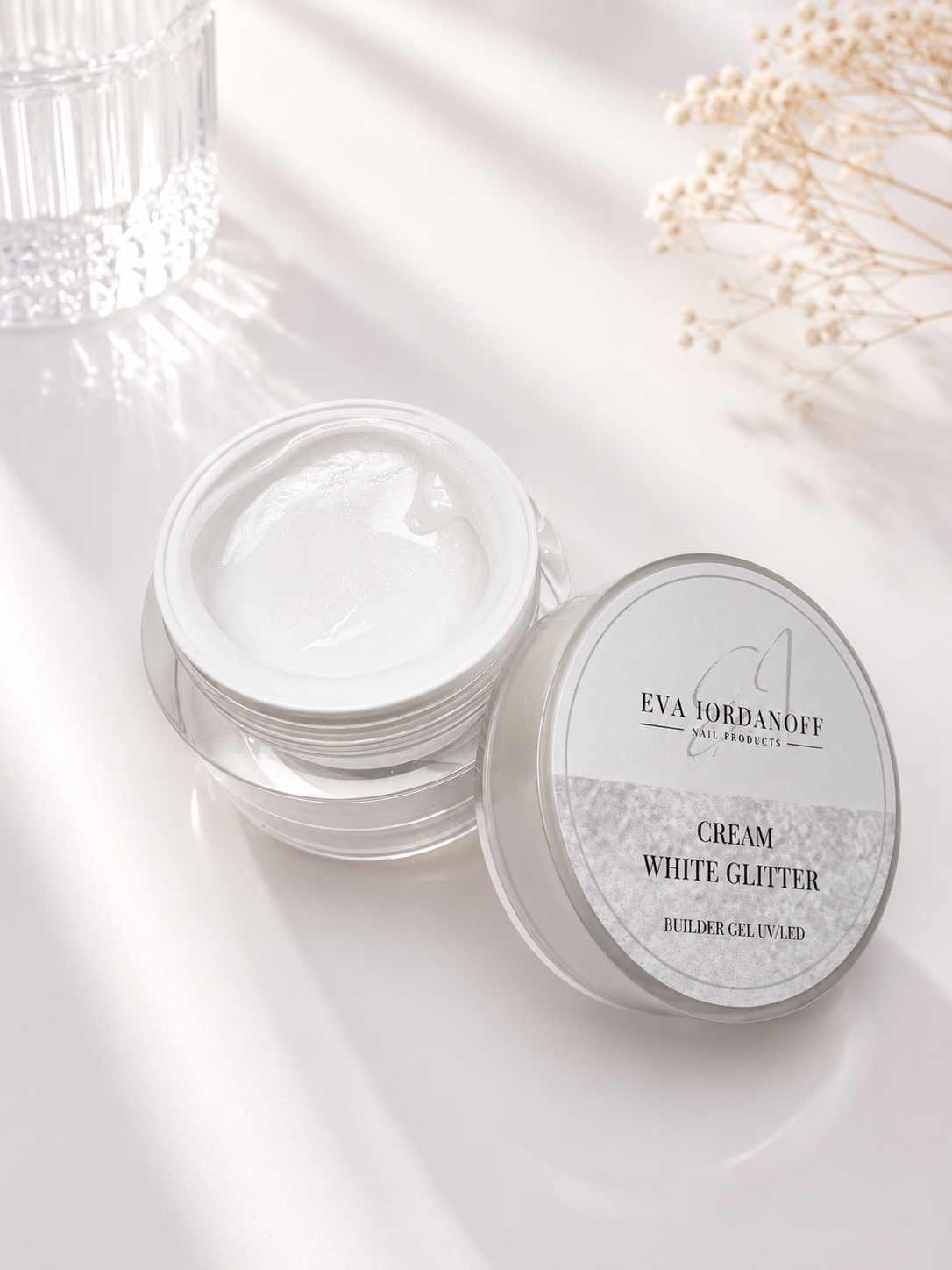 Creme Cover Glitter Weiß